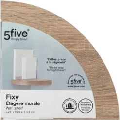 FIVE Raminerie "Fixy" Chêne Naturel Beige 25x25x3,8 Cm -VIDAXL || Songmics Soldes 100028962 3