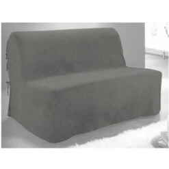 Housse BZ - Gris - 140 X 200 Cm Fermeture Nouettes - Livraison Gratuite