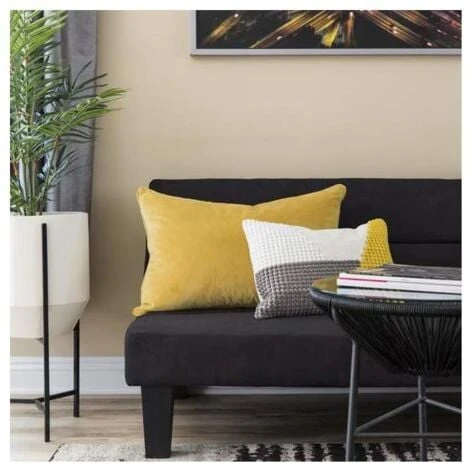 Canapé Convertible Clic Clac En Microfibre Effet Velours 2 Places Ametista 4 Canapé Convertible Clic Clac En Microfibre Effet Velours 2 Places Ametista – Image 2