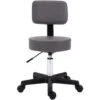 HOMCOM Tabouret Massage à Roulettes Réglable En Hauteur Pivotant Dossier Ergonomique Gris 2 HOMCOM Tabouret Massage à Roulettes Réglable En Hauteur Pivotant Dossier Ergonomique Gris -VIDAXL || Songmics Soldes 13095955 1