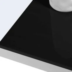 Table Basse Contemporaine GEORGIA Plateau Relevable Bois Blanc Et Noir -VIDAXL || Songmics Soldes 13120939 4