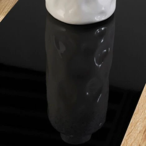 Table Basse Contemporaine GEORGIA Plateau Relevable Bois Noir Et Imitation Hêtre 6 Table Basse Contemporaine GEORGIA Plateau Relevable Bois Noir Et Imitation Hêtre – Image 4