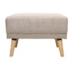 Pouf Repose-pieds Scandinave En Tissu Naturel Et Bois Clair ULLA -VIDAXL || Songmics Soldes 13458342 1