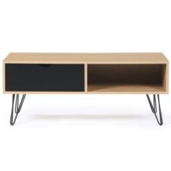 Table Basse Vintage NOEMI Bois Pied épingle -VIDAXL || Songmics Soldes 13602132 4