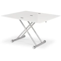 Table Basse Relevable Philadelphia Blanc Laqué -VIDAXL || Songmics Soldes 13974902 2