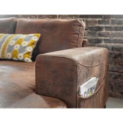 Lilly - Canapé D'angle Panoramique - Style Vintage Industriel - Angle Gauche -VIDAXL || Songmics Soldes 14007579 4