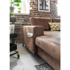 Lilly - Canapé D'angle Panoramique - Style Vintage Industriel - Angle Droit -VIDAXL || Songmics Soldes 14007580 4