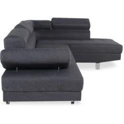 Canapé D'angle Droit Avec Têtières Relevables Charly Tissu Gris -VIDAXL || Songmics Soldes 14127370 3