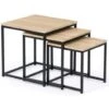 Lot De 3 Tables Basses Gigognes DETROIT 35/40/45 Design Industriel -VIDAXL || Songmics Soldes 14226223 1