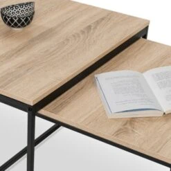 Lot De 2 Tables Basses Gigognes DETROIT 60/70 Design Industriel 10 Lot De 2 Tables Basses Gigognes DETROIT 60/70 Design Industriel -VIDAXL || Songmics Soldes 14902407 4