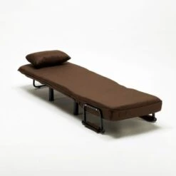 Fauteuil Convertible 1 Place Chauffeuse En Tissu Deborah Couleur: Marron 10 Fauteuil Convertible 1 Place Chauffeuse En Tissu Deborah Couleur: Marron -VIDAXL || Songmics Soldes 15282659 4