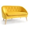 Canapé Banquette En Velours SONIA Jaune -VIDAXL || Songmics Soldes 15473163 1