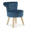 Fauteuil Crapaud En Velours Bleu -VIDAXL || Songmics Soldes 15473168 1