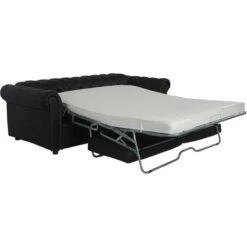Canapé Chesterfield Convertible Express Avec Matelas Domingo Simili Noir 11 Canapé Chesterfield Convertible Express Avec Matelas Domingo Simili Noir -VIDAXL || Songmics Soldes 15813102 5