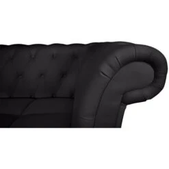 Canapé D'angle Brittish Noir Style Chesterfield -VIDAXL || Songmics Soldes 15817700 4