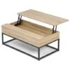 Table Basse Plateau Relevable DETROIT Design Industriel -VIDAXL || Songmics Soldes 15964197 1