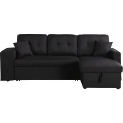 Canapé D'angle Convertible/réversible Axel - 3 Places - Noir 9 Canapé D'angle Convertible/réversible Axel - 3 Places - Noir -VIDAXL || Songmics Soldes 16255743 4