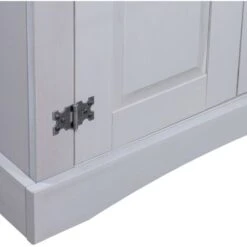 Placard Gamme Corona Pin Mexicain Gris 80x40x170 Cm VidaXL -VIDAXL || Songmics Soldes 16892794 4