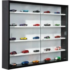 COLLECT - Vitrine Murale 5 Compartiments Noire Et Blanche -VIDAXL || Songmics Soldes 17851624 4