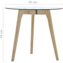 Ensemble De Tables D'appoint 2 Pcs Verre Trempé VidaXL 9 Ensemble De Tables D'appoint 2 Pcs Verre Trempé VidaXL -VIDAXL || Songmics Soldes 18125690 3