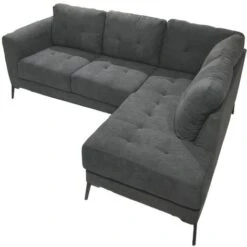 Canapé Charm Angle Droit Gris Foncé -VIDAXL || Songmics Soldes 18183884 3