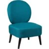 SKALAN - Fauteuil Crapaud Tissu Coloris Bleu Canard -VIDAXL || Songmics Soldes 18200221 1