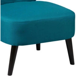 SKALAN - Fauteuil Crapaud Tissu Coloris Bleu Canard 9 SKALAN - Fauteuil Crapaud Tissu Coloris Bleu Canard -VIDAXL || Songmics Soldes 18200221 4