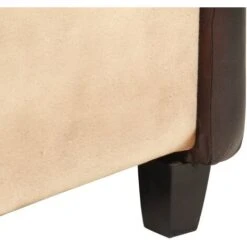 Fauteuil Brun Roux Et Noir Cuir Véritable VidaXL 11 Fauteuil Brun Roux Et Noir Cuir Véritable VidaXL -VIDAXL || Songmics Soldes 18379390 5