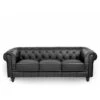 CHESTERFIELD - Canapé Chesterfield 3 Places Noir 2 CHESTERFIELD - Canapé Chesterfield 3 Places Noir -VIDAXL || Songmics Soldes 18381906 1
