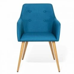 Lot De 2 Fauteuils DANIA Bleu Canard -VIDAXL || Songmics Soldes 18734646 3