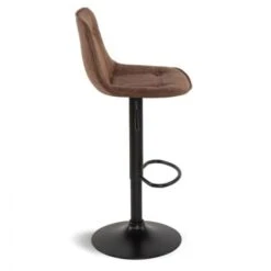 Lot De 4 Tabourets De Bar DENVER Marron Vintage -VIDAXL || Songmics Soldes 18777856 4