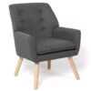 Fauteuil Scandinave NAT En Tissu Gris Anthracite -VIDAXL || Songmics Soldes 18823754 1