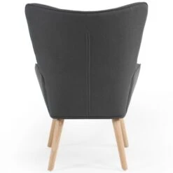 Fauteuil Scandinave IVAR Avec Repose Pieds Gris Anthracite -VIDAXL || Songmics Soldes 18850723 4