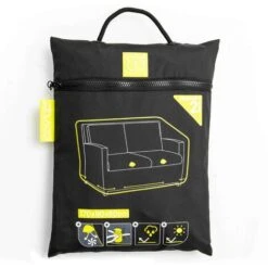 Housse De Canapé Extérieur 2 Personnes Polyester Noire -VIDAXL || Songmics Soldes 19578869 4