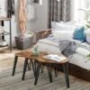VASAGLE Tables Gigognes, Lot De 3, Tables D’appoint, Bouts De Canapé Pour Salon, Empilable, Robuste, Assemblage Facile, Structure En Acier, Style Industriel, Marron Rustique Et Noir Par SONGMICS LNT14 -VIDAXL || Songmics Soldes 19628892 1