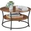 VASAGLE Table Basse, Table De Salon, Buffet Bas, 2 Niveaux, Avec Étagère De Rangement, Montage Facile, Structure En Métal, Style Industriel, Marron Rustique Par SONGMICS LCT80BX 1 VASAGLE Table Basse, Table De Salon, Buffet Bas, 2 Niveaux, Avec Étagère De Rangement, Montage Facile, Structure En Métal, Style Industriel, Marron Rustique Par SONGMICS LCT80BX -VIDAXL || Songmics Soldes 19699687 1