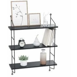 Étagère Murale De 3 Niveaux Style Industriel -VIDAXL || Songmics Soldes 19841486 3