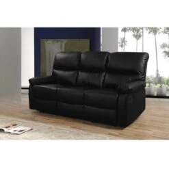 Canapé Relax Lincoln - 197 X 89 X 103 Cm - 3 Places - Noir -VIDAXL || Songmics Soldes 2374378 2
