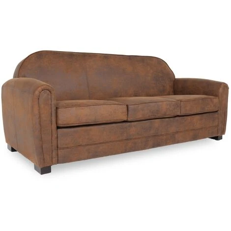 Canapé Club 3 Places William Vintage 4 Canapé Club 3 Places William Vintage – Image 2