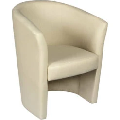 Dmora Fauteuil Avec Revêtement En éco-cuir, Couleur Beige, Dimensions 65 X 78 X 60 Cm, Avec Emballage Renforcé -VIDAXL || Songmics Soldes 23854964 2