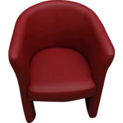 Dmora Fauteuil Avec Revêtement En éco-cuir, Couleur Rouge, 65 X 78 X 60 Cm, Avec Emballage Renforcé -VIDAXL || Songmics Soldes 23854969 3