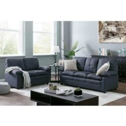 EMILE - Canapé 3 Places En Tissu Gris Foncé -VIDAXL || Songmics Soldes 24801382 4