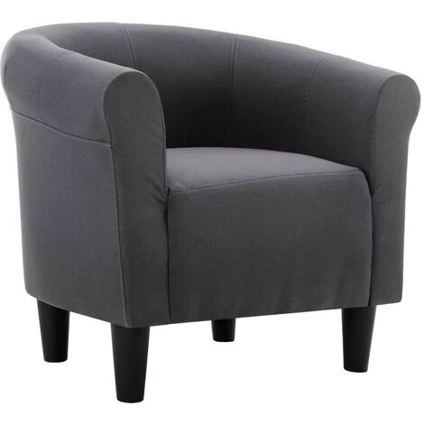 Hommoo Fauteuil Noir Tissu HDV13870 5 Hommoo Fauteuil Noir Tissu HDV13870 – Image 3