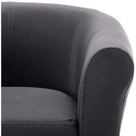 Hommoo Fauteuil Noir Tissu HDV13870 7 Hommoo Fauteuil Noir Tissu HDV13870 – Image 5
