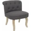 Fauteuil En Bois Et Tissu Eleonore -VIDAXL || Songmics Soldes 25572057 1