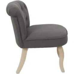 Fauteuil En Bois Et Tissu Eleonore -VIDAXL || Songmics Soldes 25572057 4