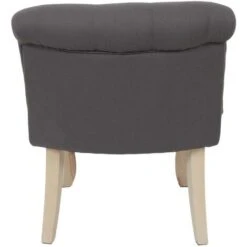Fauteuil En Bois Et Tissu Eleonore -VIDAXL || Songmics Soldes 25572057 5