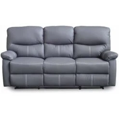 Canapé 3 Places Relax Gris JOEY -VIDAXL || Songmics Soldes 26097355 3