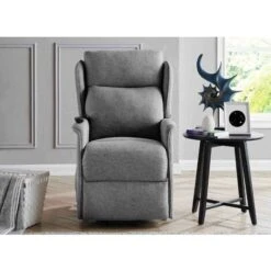 Fauteuil Releveur Relax En Tissu Gris à Commande électrique DARKO -VIDAXL || Songmics Soldes 26097387 3