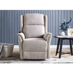 Fauteuil Releveur Relax En Tissu Beige à Commande électrique PETER -VIDAXL || Songmics Soldes 26097406 5